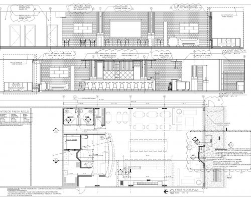 Brik Restaurant ArcWest Architects architectural plan1
