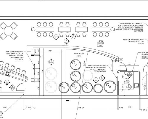 Former Future Brewing Company ArcWest Architects Architectural Plan